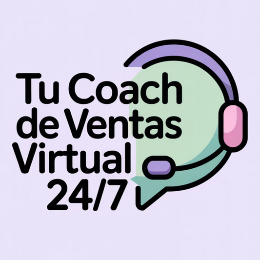 Tu Coach de Ventas Virtual 24/7 | Asistente IA + 72 instrucciones listas para vender sin esfuerzo